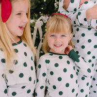 GREEN POLKADOT + STRIPE | LONG SLEEVE