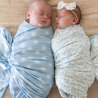 DAINTY BLUE FLORAL | SWADDLE