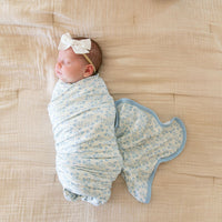 DAINTY BLUE FLORAL | SWADDLE