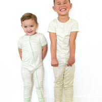 GREEN PLAID | ZIPPER ONE PIECE