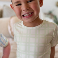 GREEN PLAID | SHORT SLEEVE