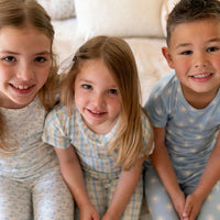 DAINTY BLUE FLORAL | SHORT SLEEVE