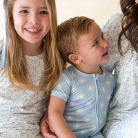 DAINTY BLUE FLORAL | SHORT SLEEVE