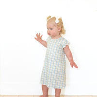 SPRING TULIPS | RUFFLE SLEEVE DRESS