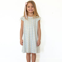 SPRING TULIPS | RUFFLE SLEEVE DRESS