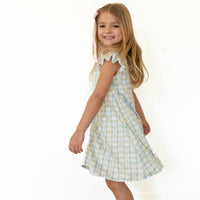 SPRING TULIPS | RUFFLE SLEEVE DRESS