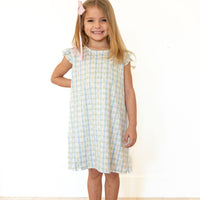 SPRING TULIPS | RUFFLE SLEEVE DRESS