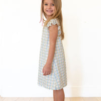 SPRING TULIPS | RUFFLE SLEEVE DRESS