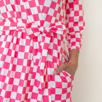 HOT PINK CHECKER | WOMEN'S ROBE