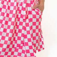 HOT PINK CHECKER | WOMEN'S ROBE