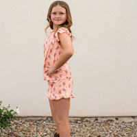 COWGIRL BOOTS | RUFFLE SHORT SET