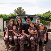 BLACK + BROWN MINI CHECKER | SHORT ZIPPER ONE PIECE