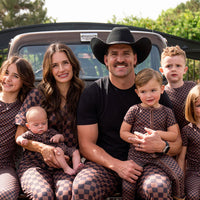 BLACK + BROWN MINI CHECKER | ZIPPER ONE PIECE