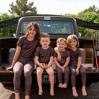 BLACK + BROWN MINI CHECKER | ZIPPER ONE PIECE