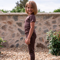 BLACK + BROWN MINI CHECKER | SHORT SLEEVE