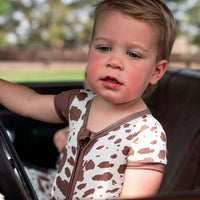 BROWN CATTLE | ZIPPER ONE PIECE