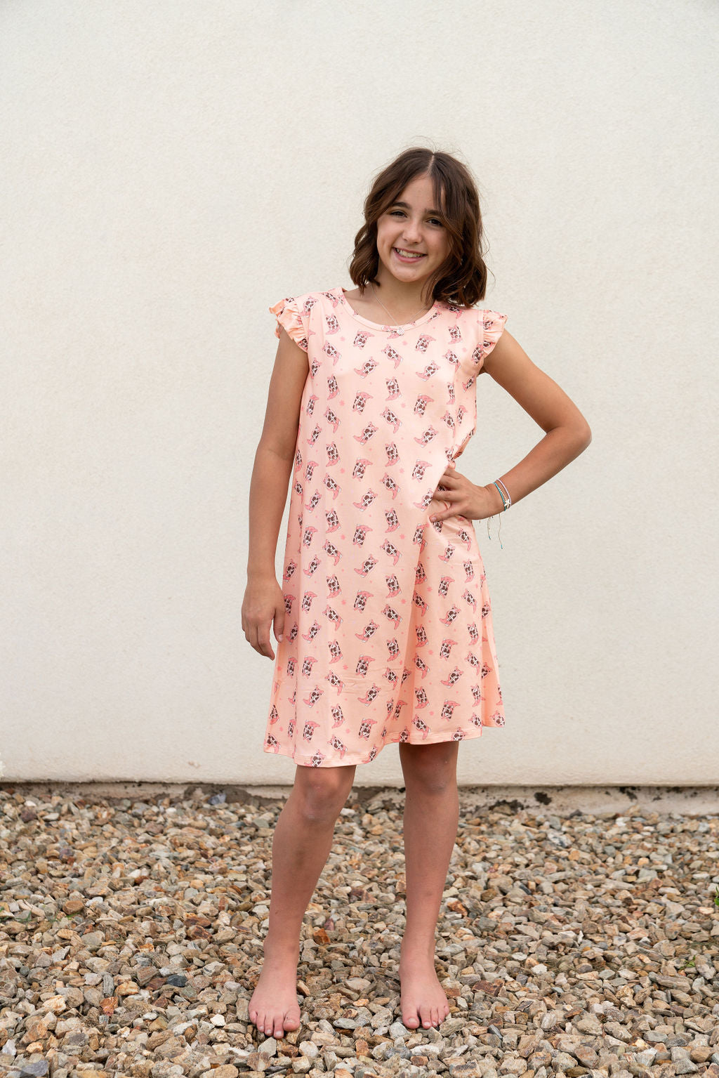 strapless open back dress COWGIRL BOOTS
