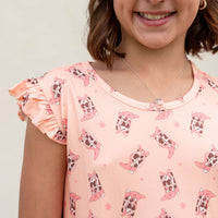 COWGIRL BOOTS | RUFFLE SLEEVE DRESS