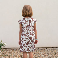 BROWN CATTLE | RUFFLE SLEEVE DRESS