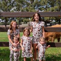 BROWN CATTLE | RUFFLE SLEEVE DRESS