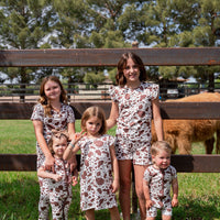 BROWN CATTLE | RUFFLE SLEEVE DRESS