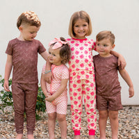 LIGHT PINK + WHITE CHECKER | SHORT ZIPPER ONE PIECE