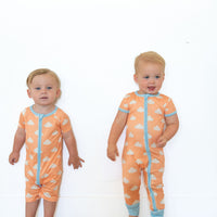 STARRY CLOUDS | SHORT SLEEVE ZIPPER ONE PIECE