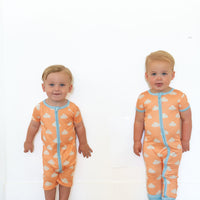 STARRY CLOUDS | SHORT SLEEVE ZIPPER ONE PIECE