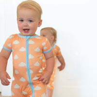 STARRY CLOUDS | SHORT SLEEVE ZIPPER ONE PIECE