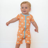 STARRY CLOUDS | SHORT ZIPPER ONE PIECE