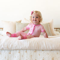 PINK BOWS | SHORT ZIPPER ONE PIECE