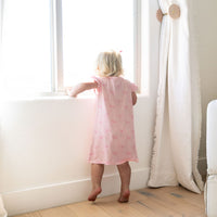 PINK BOWS | RUFFLE SLEEVE DRESS