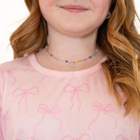 PINK BOWS | SHORT SLEEVE