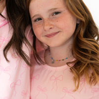 PINK BOWS | SHORT SLEEVE