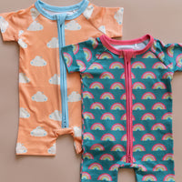 STARRY CLOUDS | SHORT ZIPPER ONE PIECE