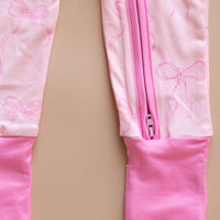 PINK BOWS | SHORT ZIPPER ONE PIECE