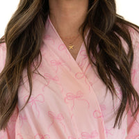 PINK BOWS | WOMEN'S ROBE