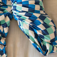 BLUE MULTICOLOR CHECKER | SWADDLE