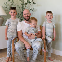 MUTED GREEN PLAID | ZIPPER ONE PIECE