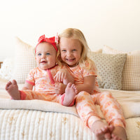 CORAL + ORANGE FLORAL | ZIPPER ONE PIECE