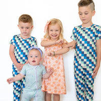 BLUE MULTICOLOR CHECKER | SHORT SLEEVE