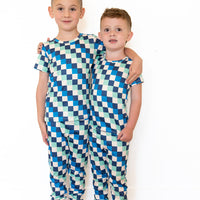 BLUE MULTICOLOR CHECKER | SHORT SLEEVE