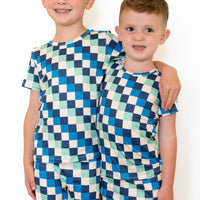 BLUE MULTICOLOR CHECKER | SHORT SLEEVE