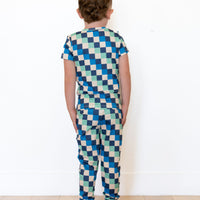 BLUE MULTICOLOR CHECKER | SHORT SLEEVE