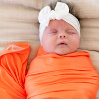BRIGHT NEON ORANGE SOLID | SWADDLE