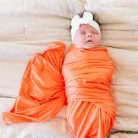 BRIGHT NEON ORANGE SOLID | SWADDLE