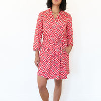 CHERRY CHECKER | WOMEN'S ROBE