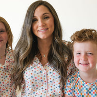 RAINBOW FLORAL | GIRLS' BUTTON UP SHORT SLEEVE + SHORTS SET