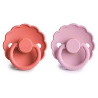FRIGG DAISY NATURAL RUBBER PACIFIER | POPPY/LUPINE | 2 PACK