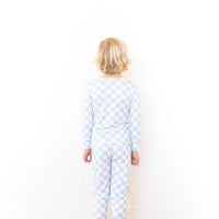 LIGHT BLUE + WHITE CHECKER | LONG SLEEVE